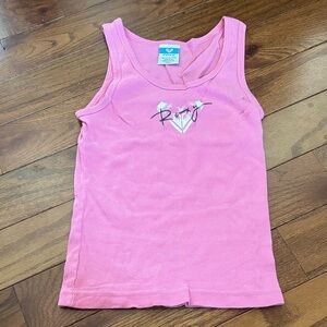 Roxy Pink Ribbed Tank Top - Roxy